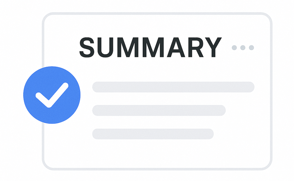 Generate summary